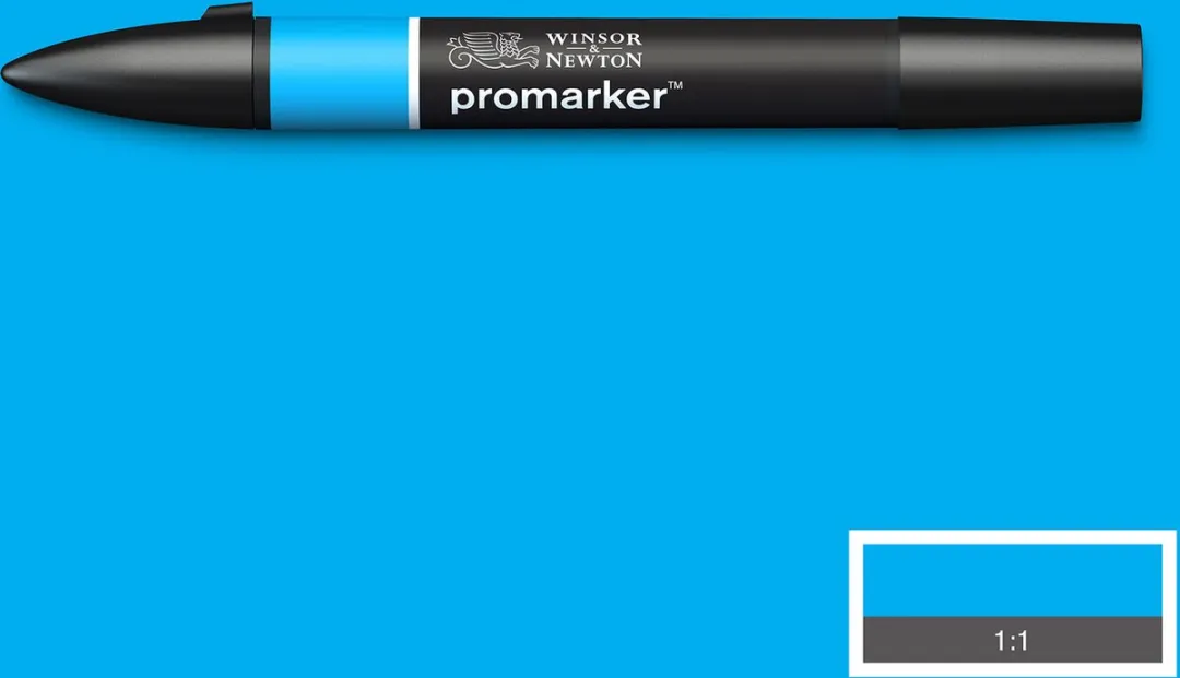 Winsor & Newton Promarker C847 Alcoholmarker - Cyaan