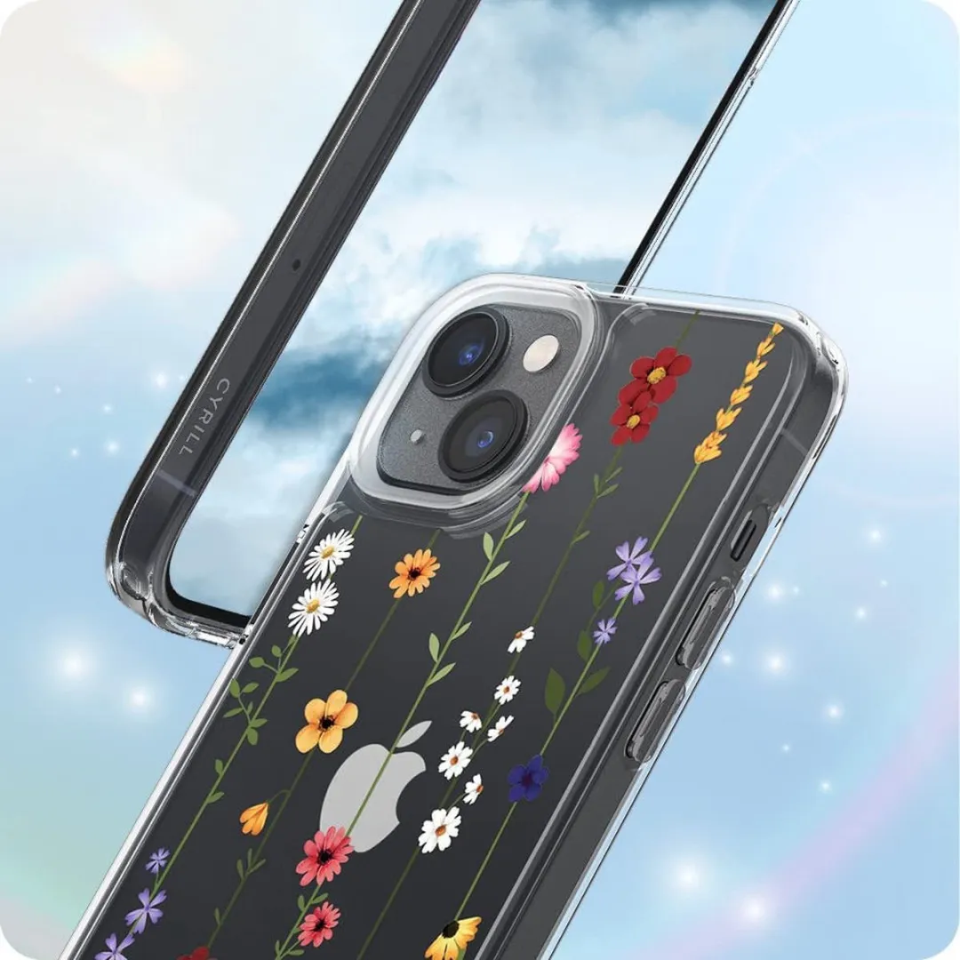 Spigen Cecile Hoesje iPhone 14 Plus - Transparant Flower Garden - afbeelding 6 van 6