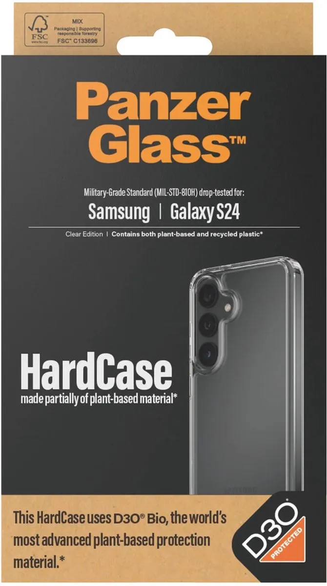 PanzerGlass Samsung Galaxy S24 HardCase D30 Transparant - MPN 1210
