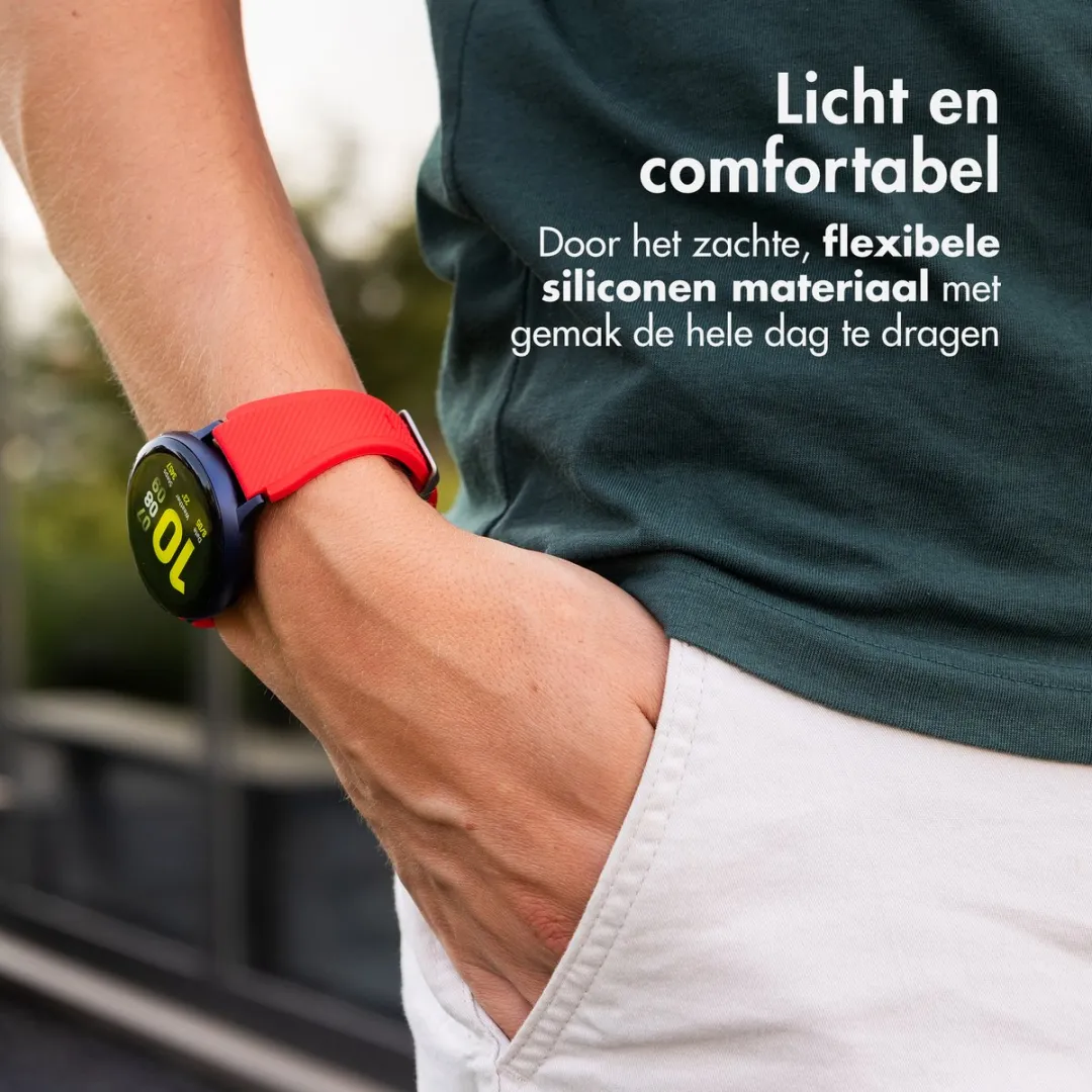 Imoshion Siliconen Smartwatchband 20mm - Rood