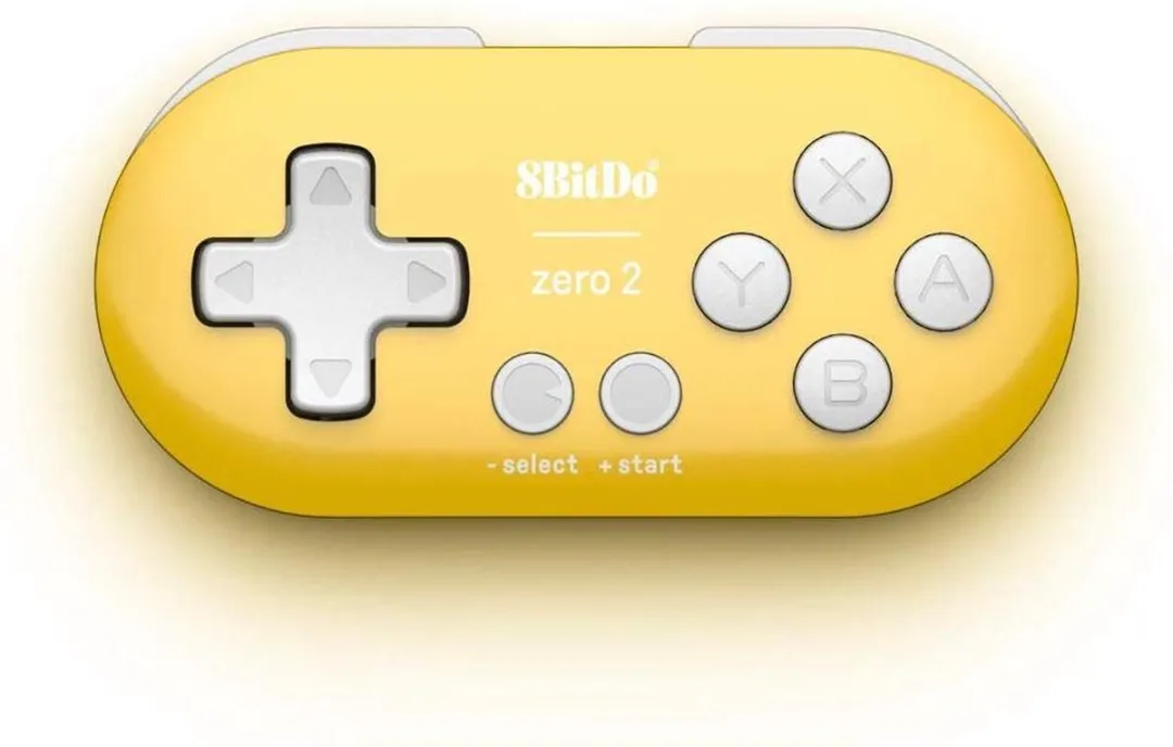 8Bitdo Zero 2 Mini Bluetooth Gamepad - Geel