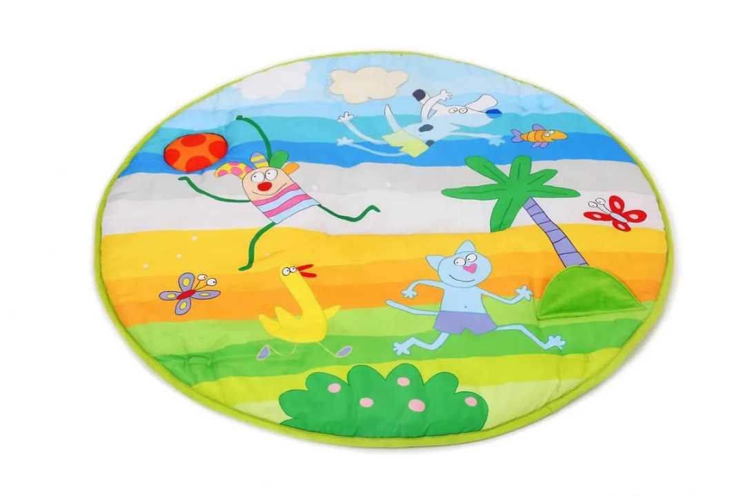 Taf Toys Baby Gym Speelkleed - 8 Speelelementen - Blauw/Groen/Geel/Oranje/Rood/Roz