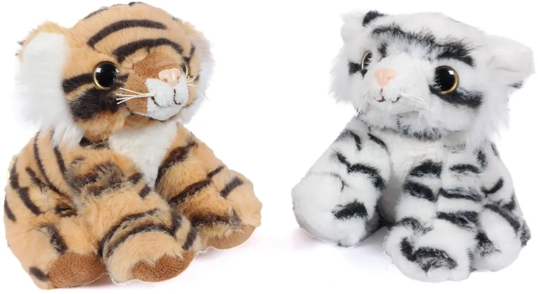 PIA Soft Toys Pluche Tijger Wit 16cm