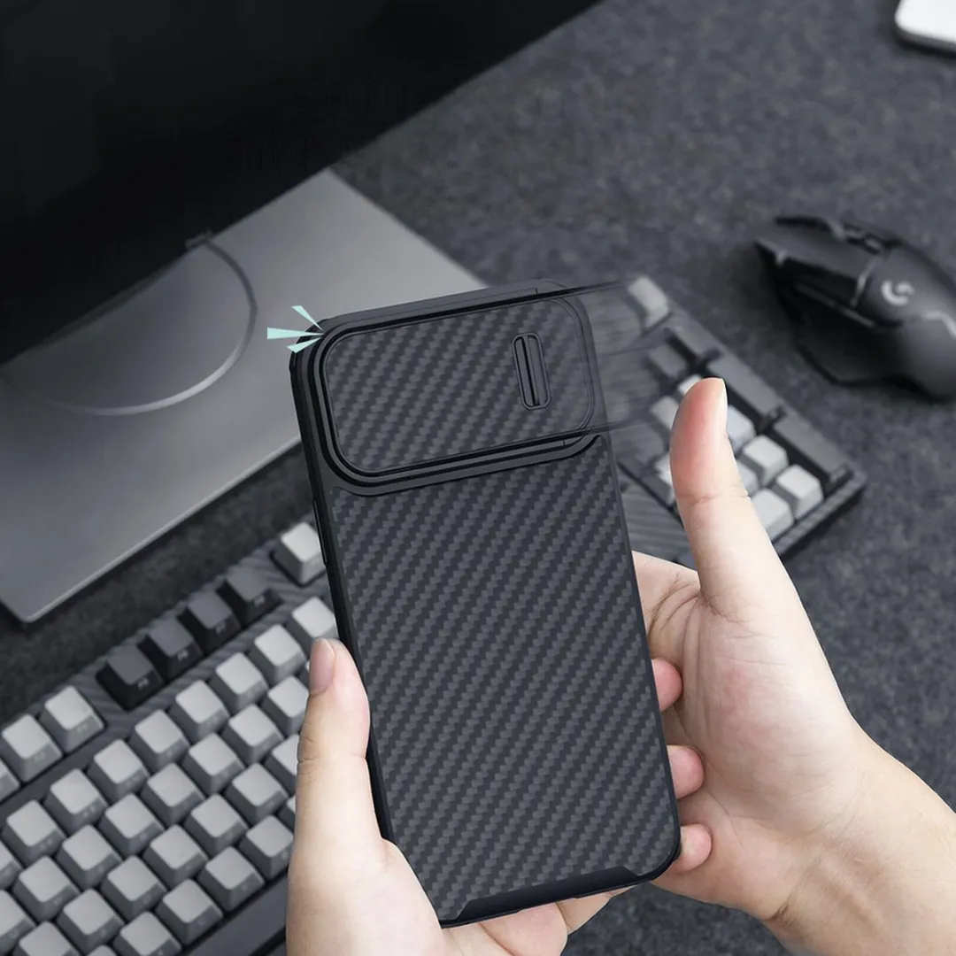Nillkin Fiber S Case iPhone 14 Plus - Zwart - afbeelding 6 van 6