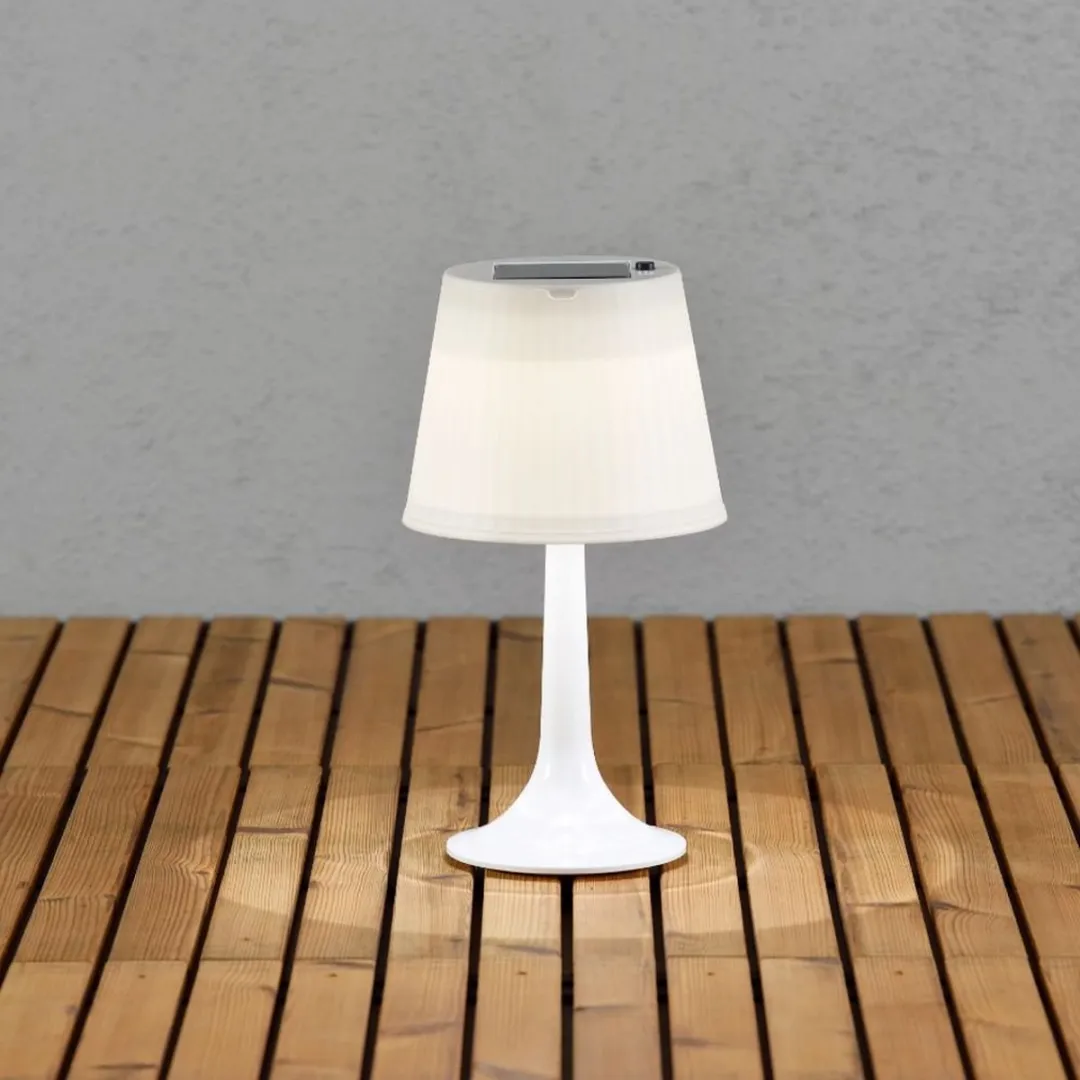 Konstsmide Assisi LED Tafellamp Solar 36cm - Wit