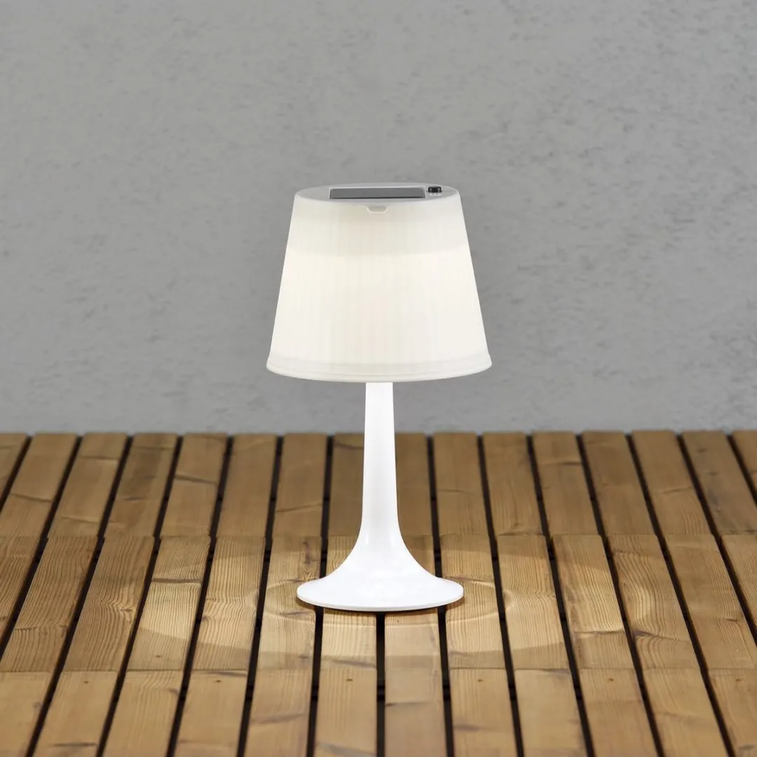 Konstsmide Assisi LED Tafellamp Solar 36cm - Wit
