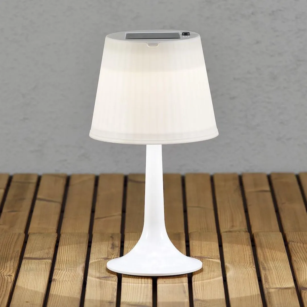 Konstsmide Assisi LED Tafellamp Solar 36cm - Wit