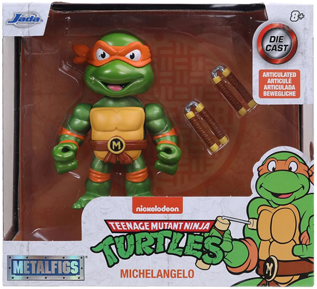 Jada Toys Michelangelo Turtles Speelfiguur 253283002 - 10cm - Groen - afbeelding 6 van 6