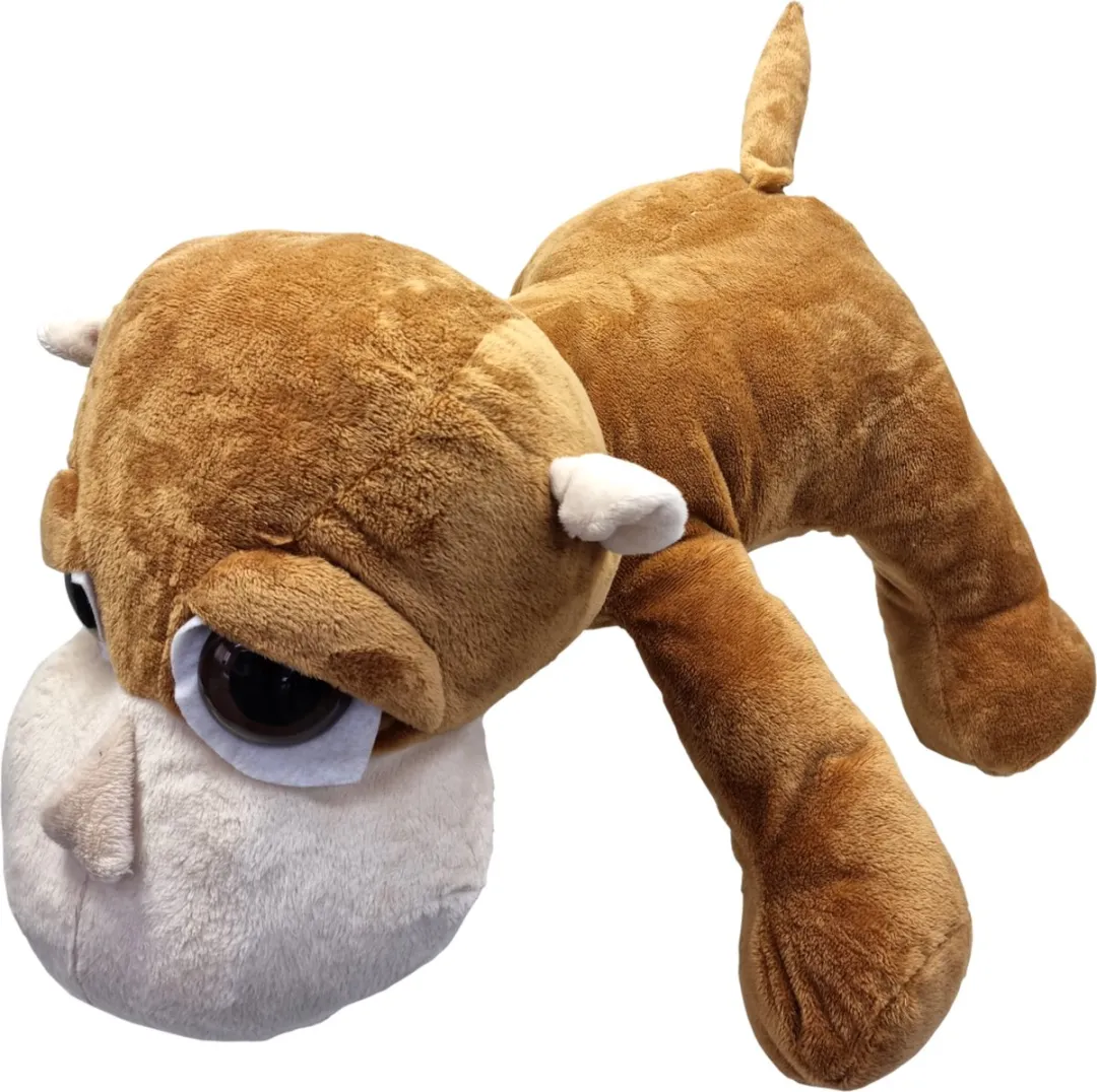 Unitoys Aap Jimmy Liggend 36cm - Bruin