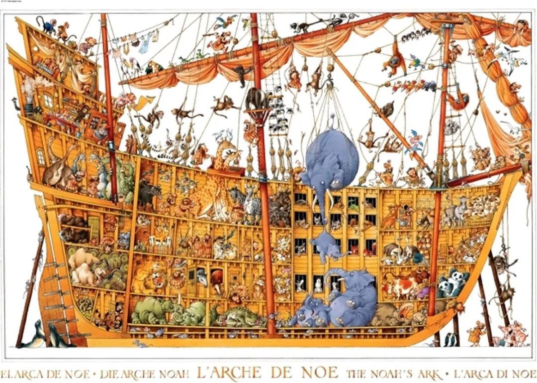 University Games Arche Noah Loup Legpuzzel 2000 Stukjes - Multicolor