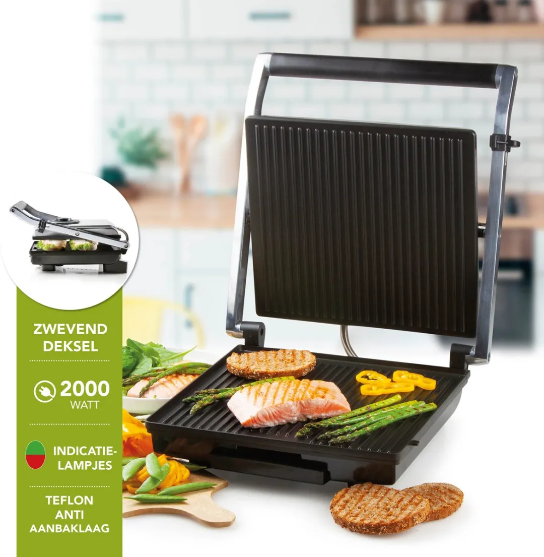 Domo DO9135G Contactgrill 2000W - 4 Platen