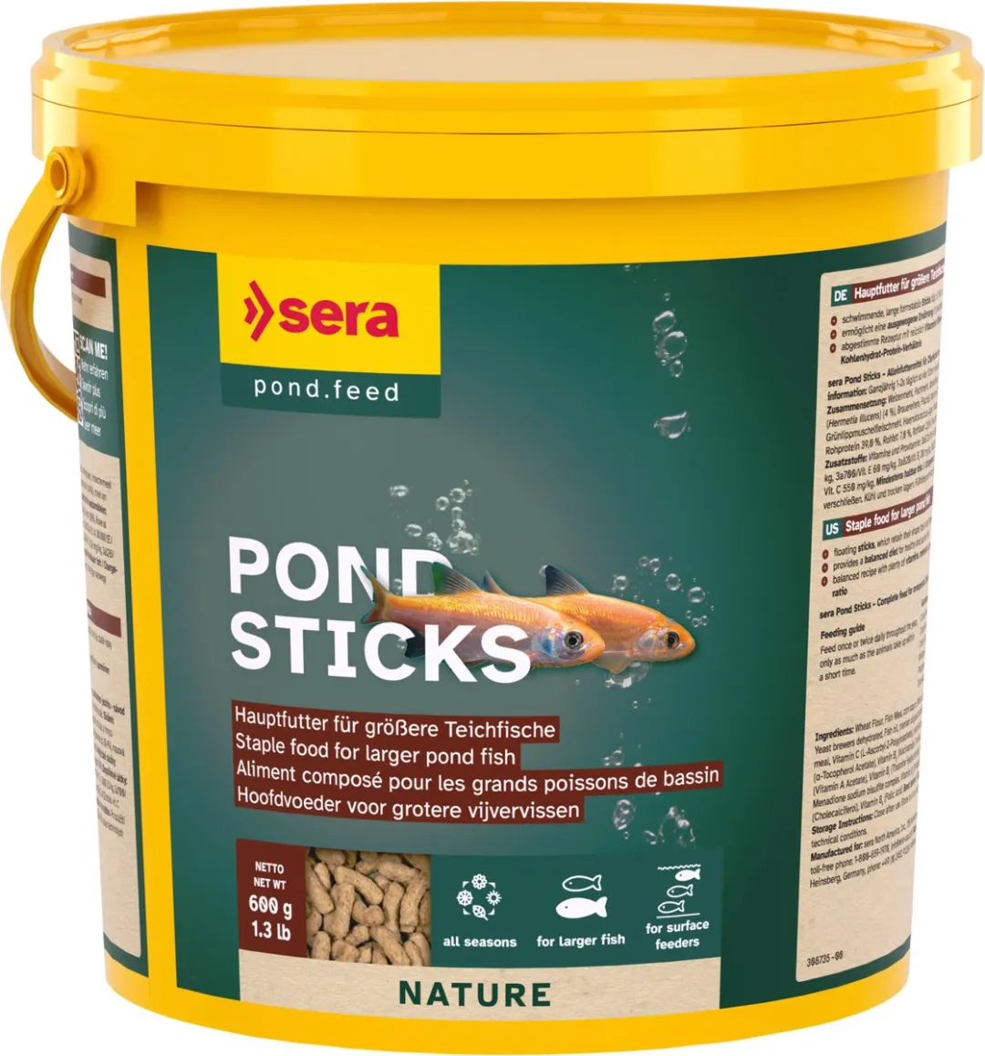 Sera Vijversticks 600g