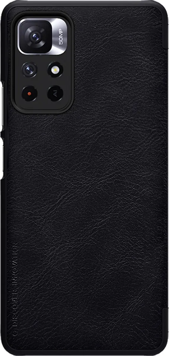 Nillkin Qin Book Case Xiaomi Redmi Note 11T - Zwart - afbeelding 4 van 6
