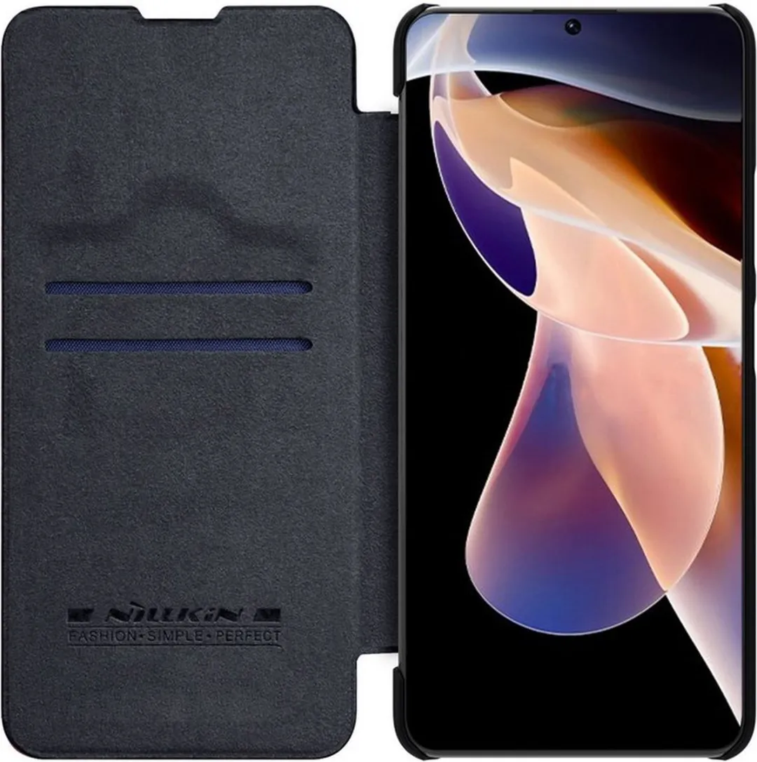 Nillkin Qin Book Case Xiaomi Redmi Note 11T - Zwart - afbeelding 2 van 6