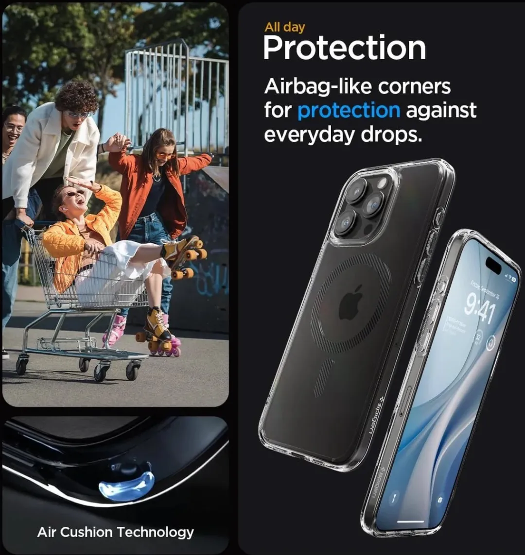 Spigen Ultra Hybrid MagFit 12158 Hoesje - iPhone 15 Pro Max - Transparant
