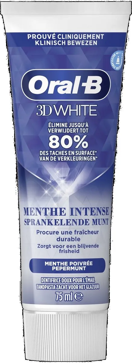 Oral-B 3D White Sparkling Mint Tandpasta 75ml