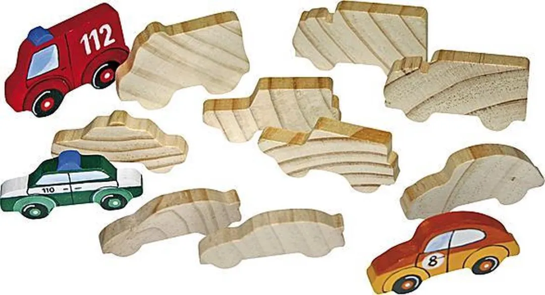 Eduplay Houten Voertuigen Multicolor