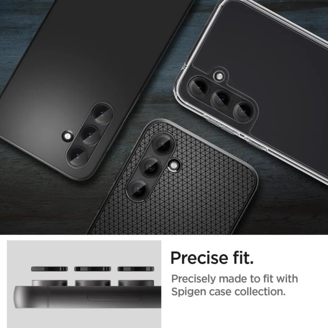 Spigen GlasTR EZ Fit Optik Pro AGL06987 Camera Lens Protector - 2 Stuks - Zwart - afbeelding 6 van 6