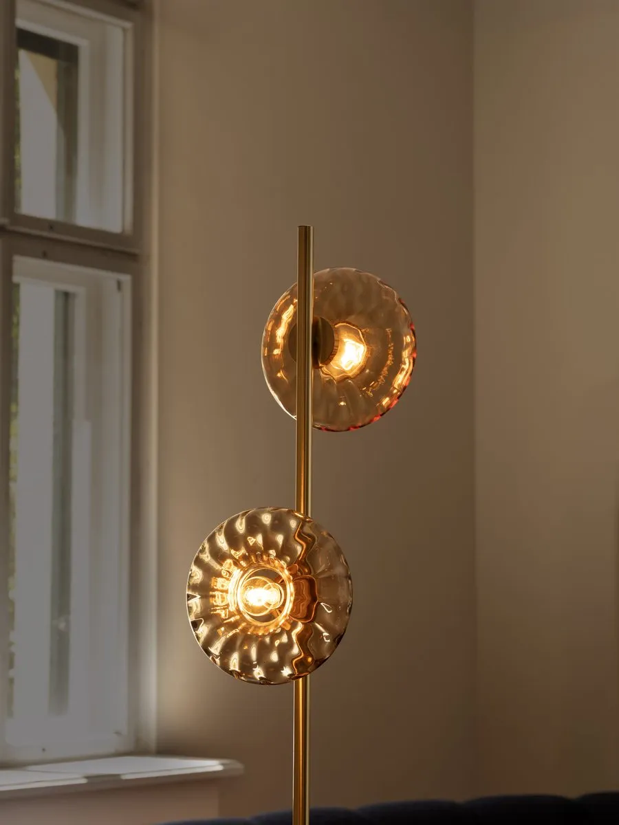 Osram Decor Goudglas Vloerlamp - 2xE14 Amber