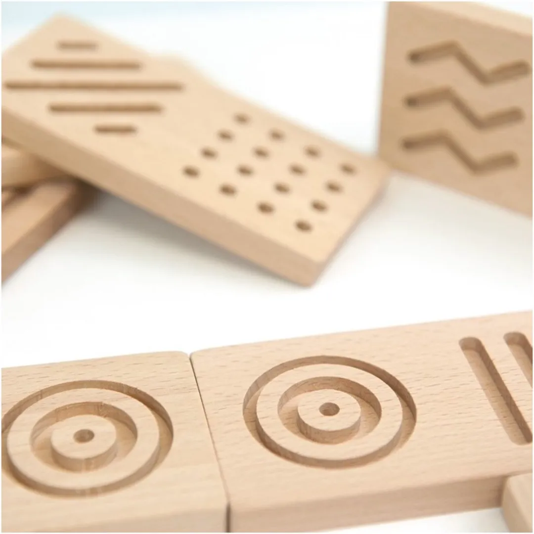 Andreu Sensorisch Domino Hout - 1 Stuk