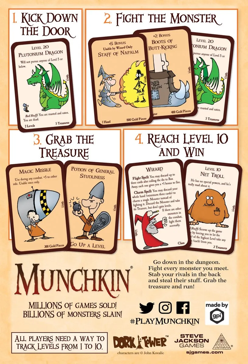 Steve Jackson Games Munchkin Basisspel - 2-6 Spelers