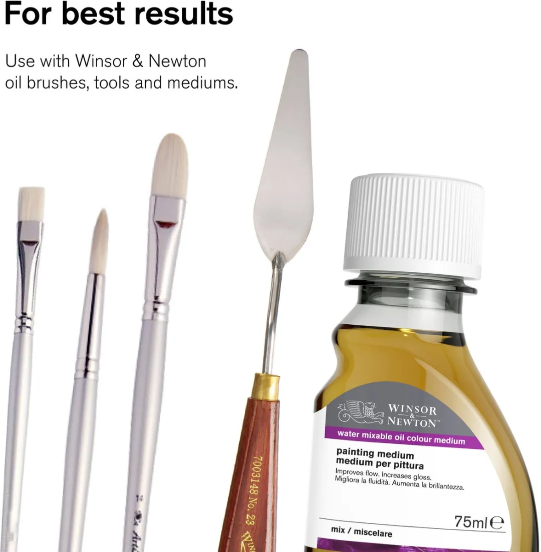 Winsor & Newton Artisan Water Mixable Olieverf Set 10x37ml + Medium & Penselen - 13 Stuks
