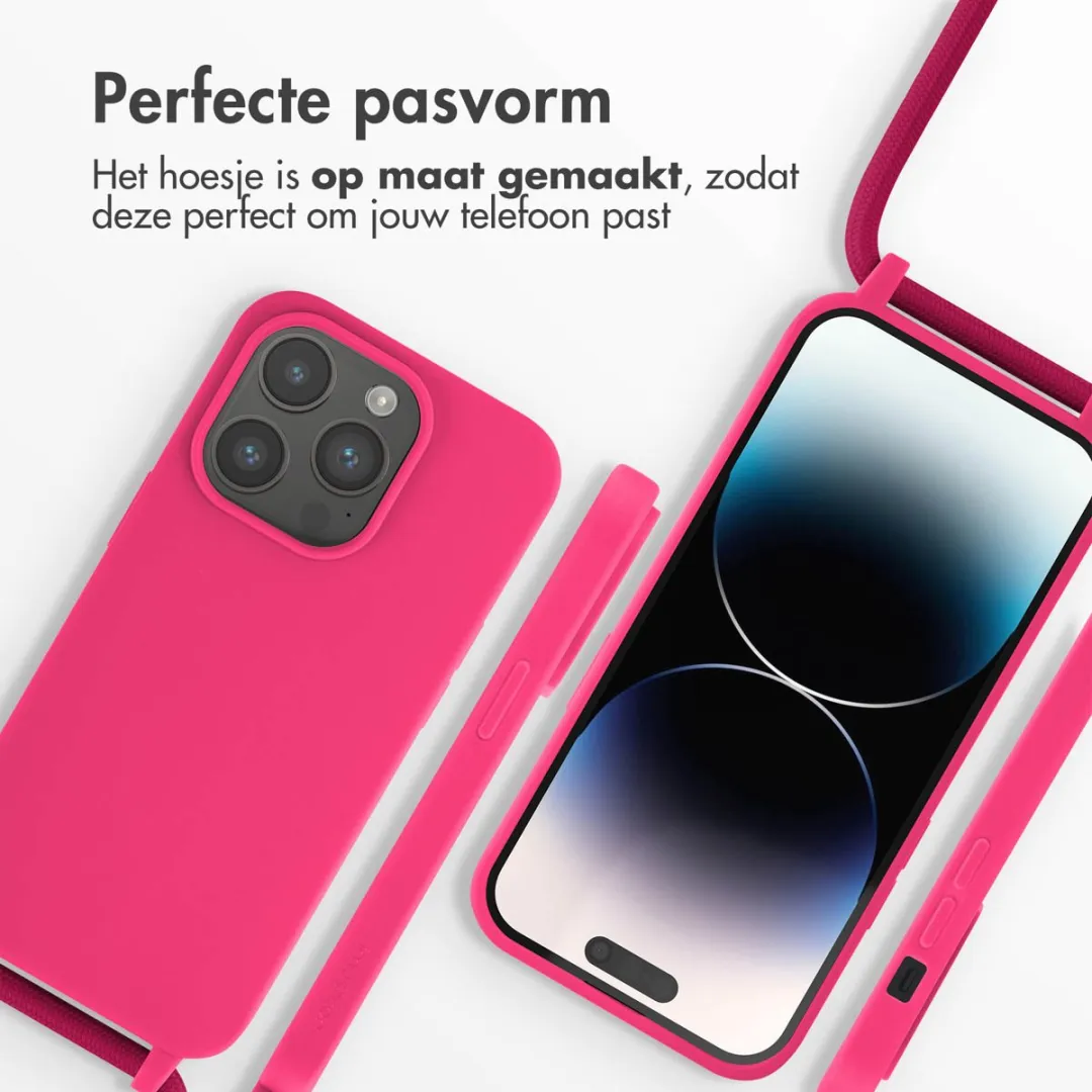 Imoshion Hoesje iPhone 14 Pro Siliconen Fluor Roze
