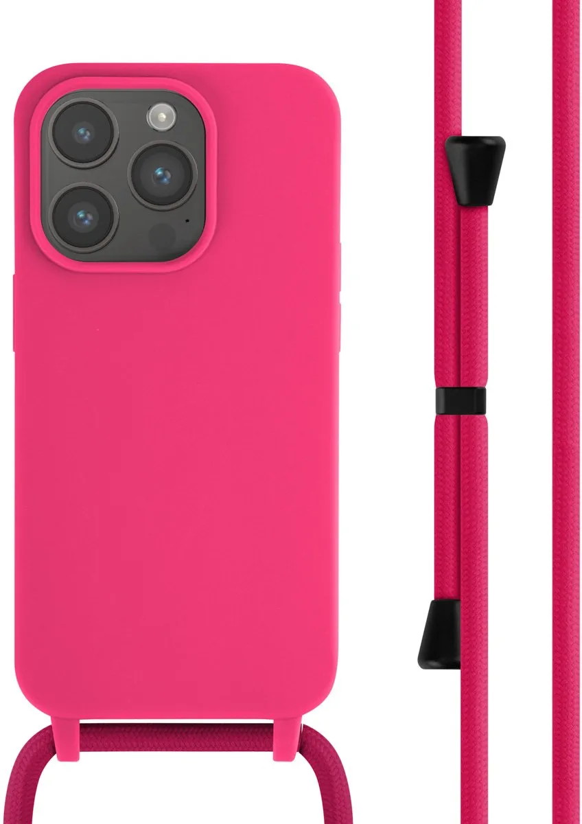 Imoshion Hoesje iPhone 14 Pro Siliconen Fluor Roze