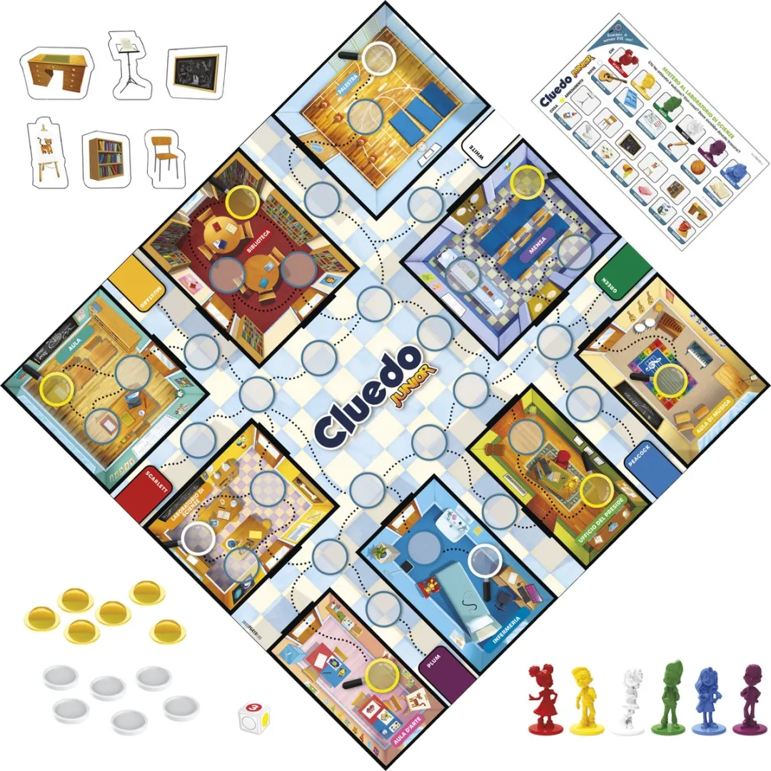 Hasbro Gaming Cluedo Junior Bordspel - Franstalig