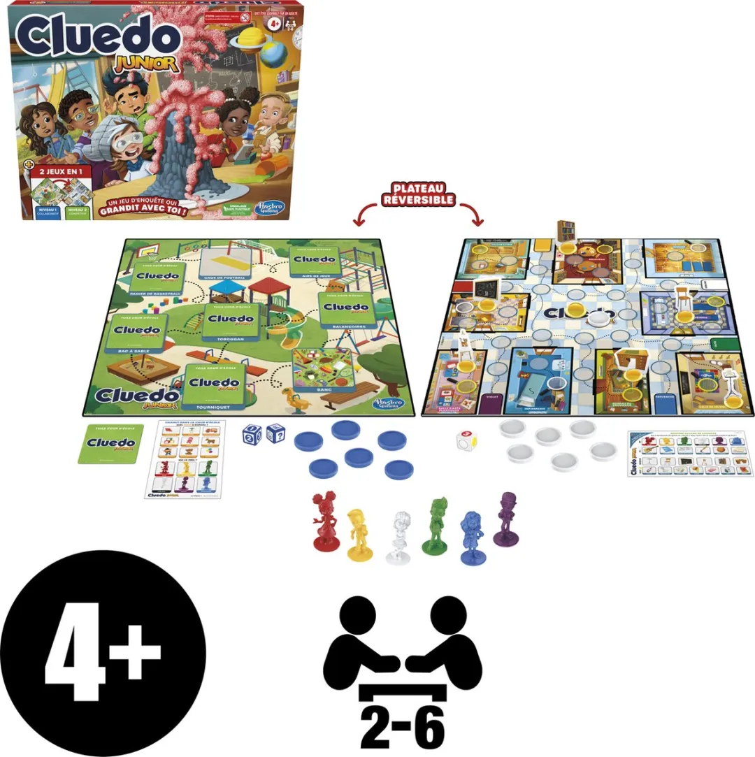 Hasbro Gaming Cluedo Junior Bordspel - Franstalig