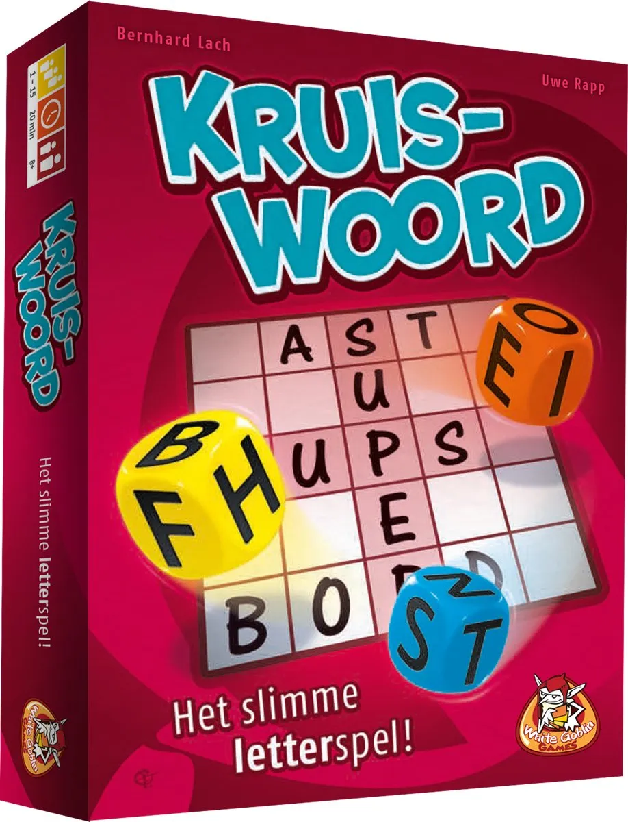 White Goblin Games Kruiswoord Dobbelspel 8718026306717 - 1 tot 15 Spelers