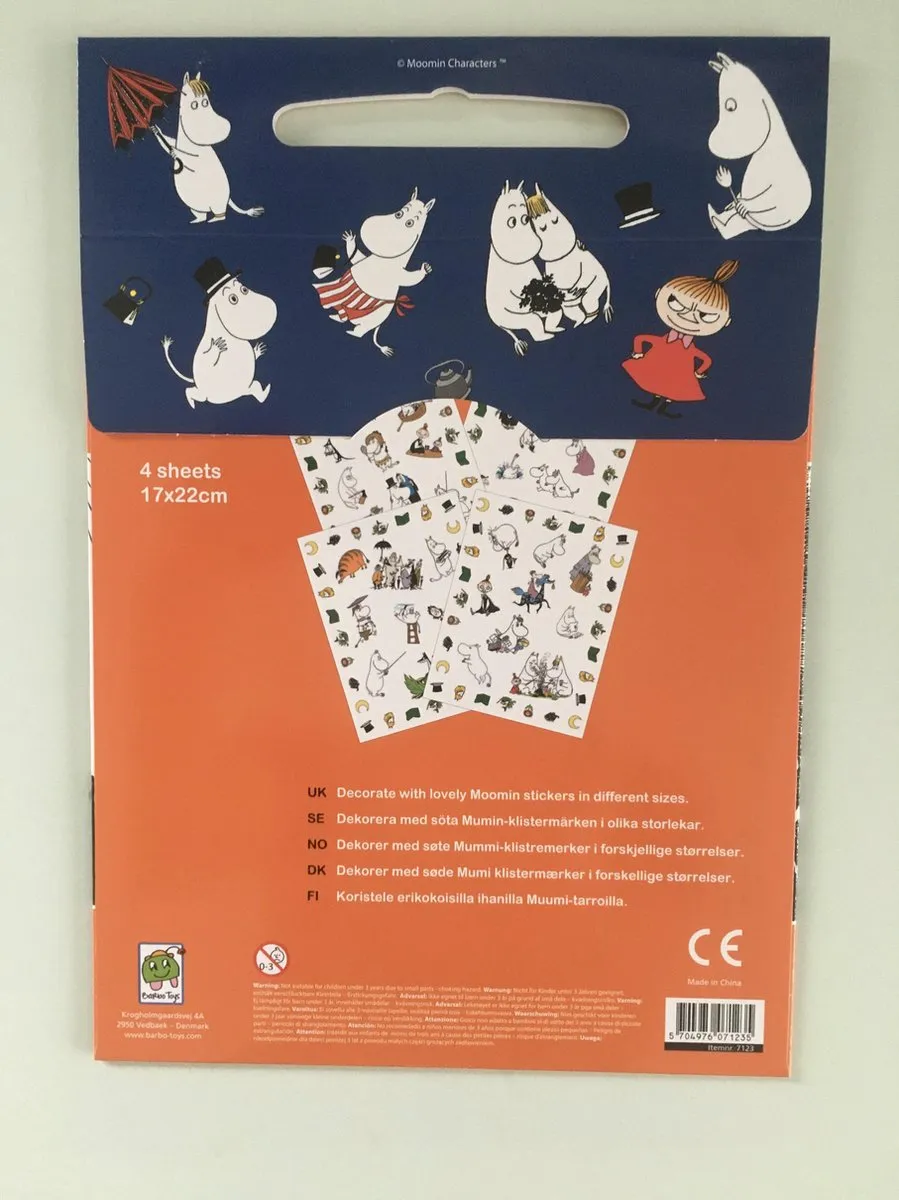 Barbo Toys Moomins Stickers 150 Stuks - Divers