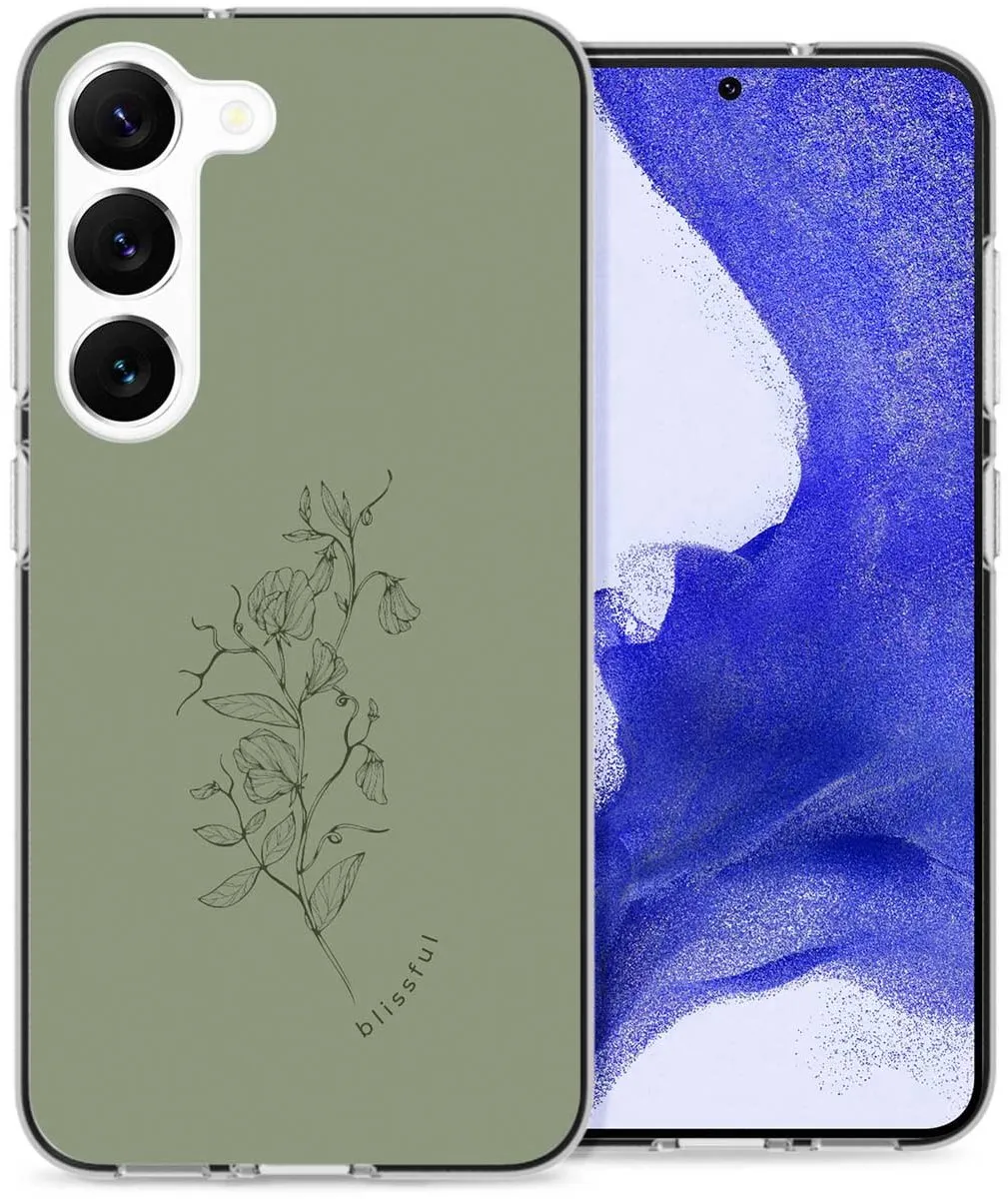 Imoshion Hoesje Samsung Galaxy S23 Plus Floral Green