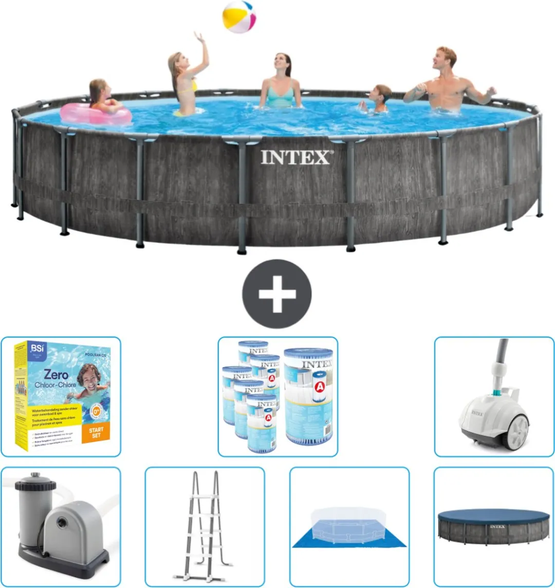 Intex Rond Prism Frame Zwembad 549x122cm