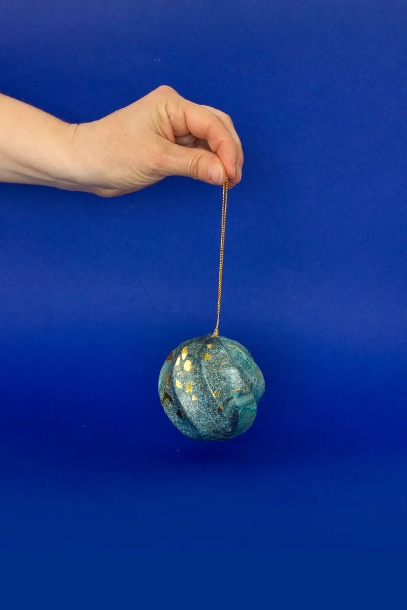 Decopatch Gedraaide Kerstballen Set - 6 Stuks Kraft