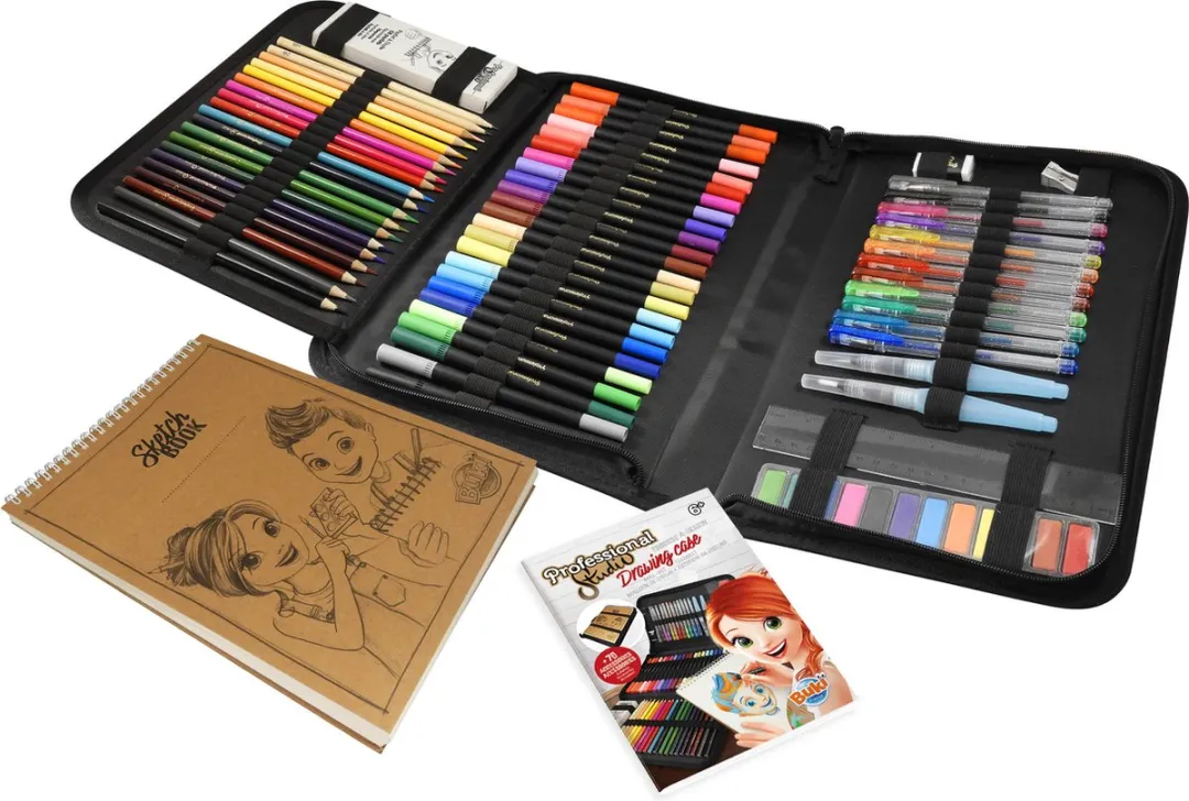 Buki - professionele teken etui - tekenmap - tekenen en kleuren