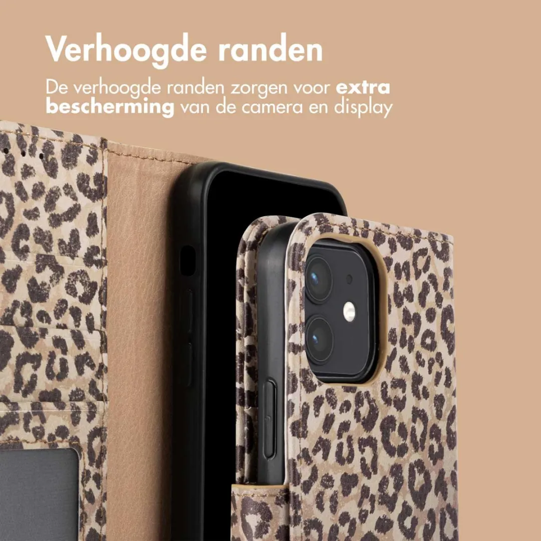 Imoshion iPhone 12/12 Pro Hoesje - 3 Pasjes - Leopard Mood