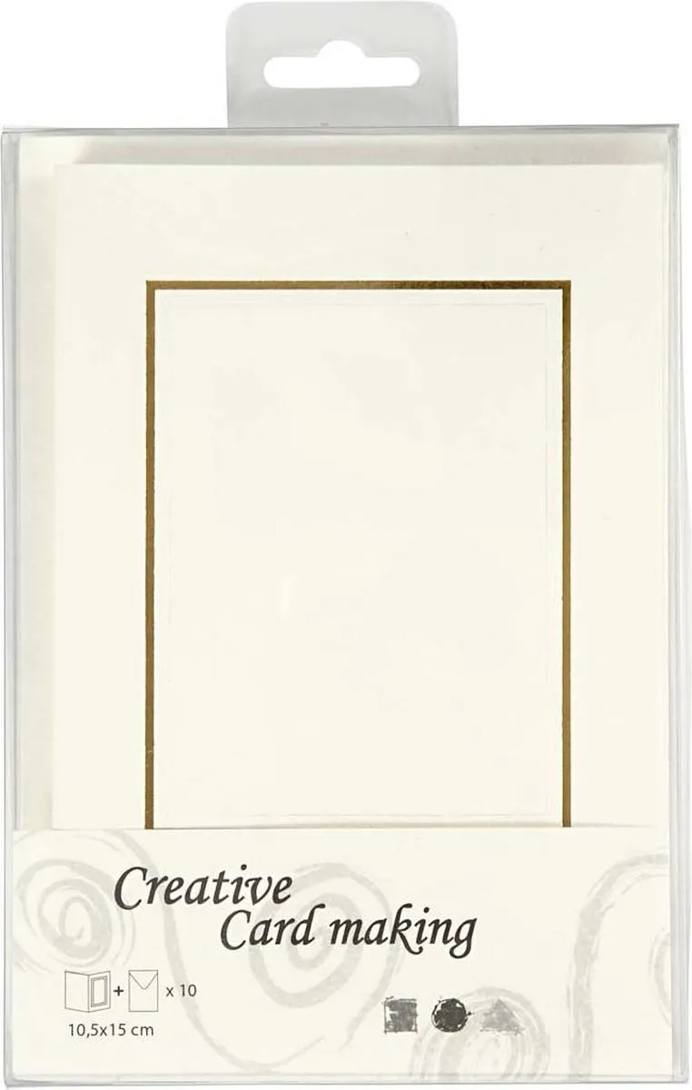 Creativ Company Passepartout 10,5x15cm Off-white - 10 Stuks