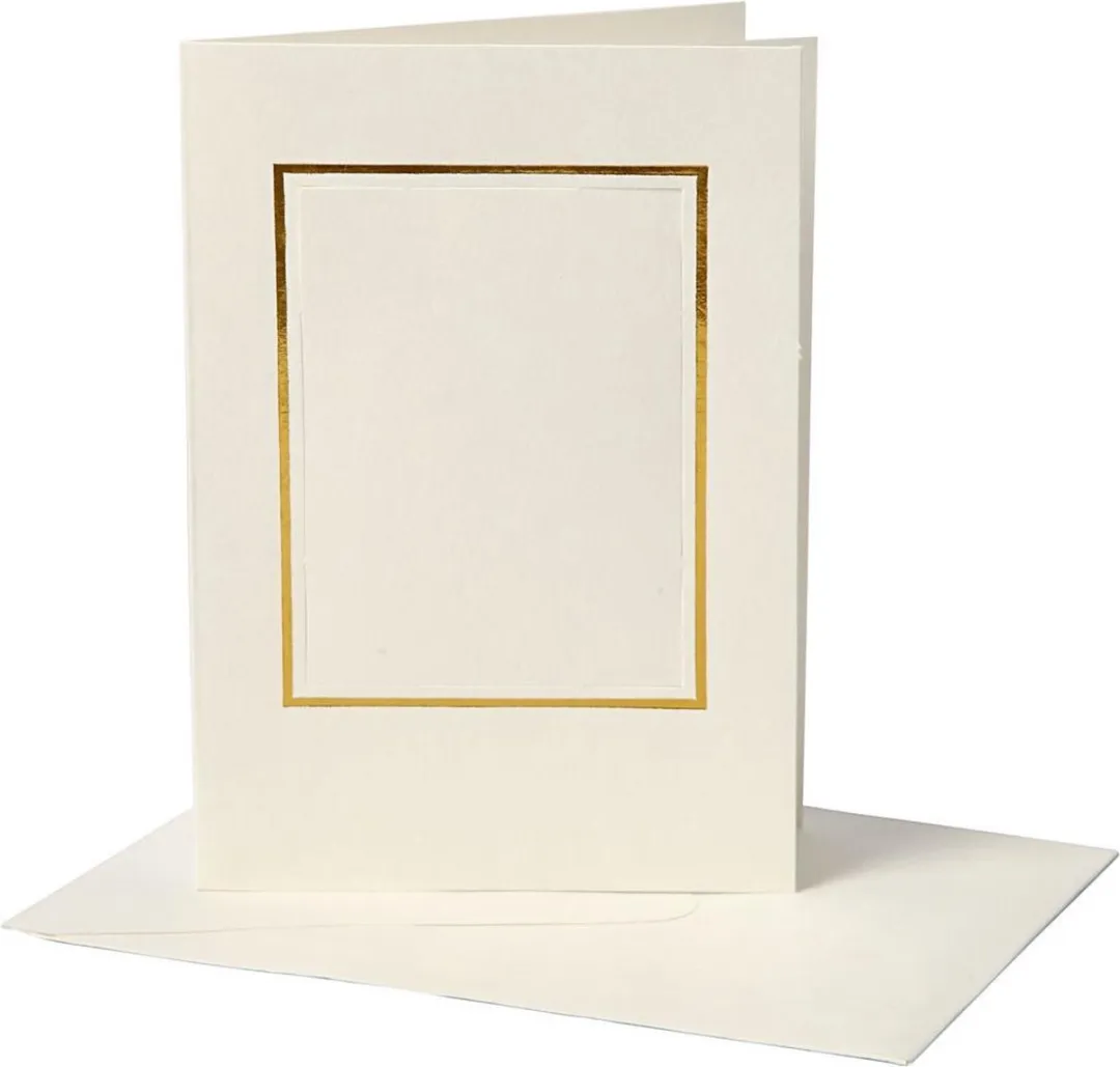 Creativ Company Passepartout 10,5x15cm Off-white - 10 Stuks