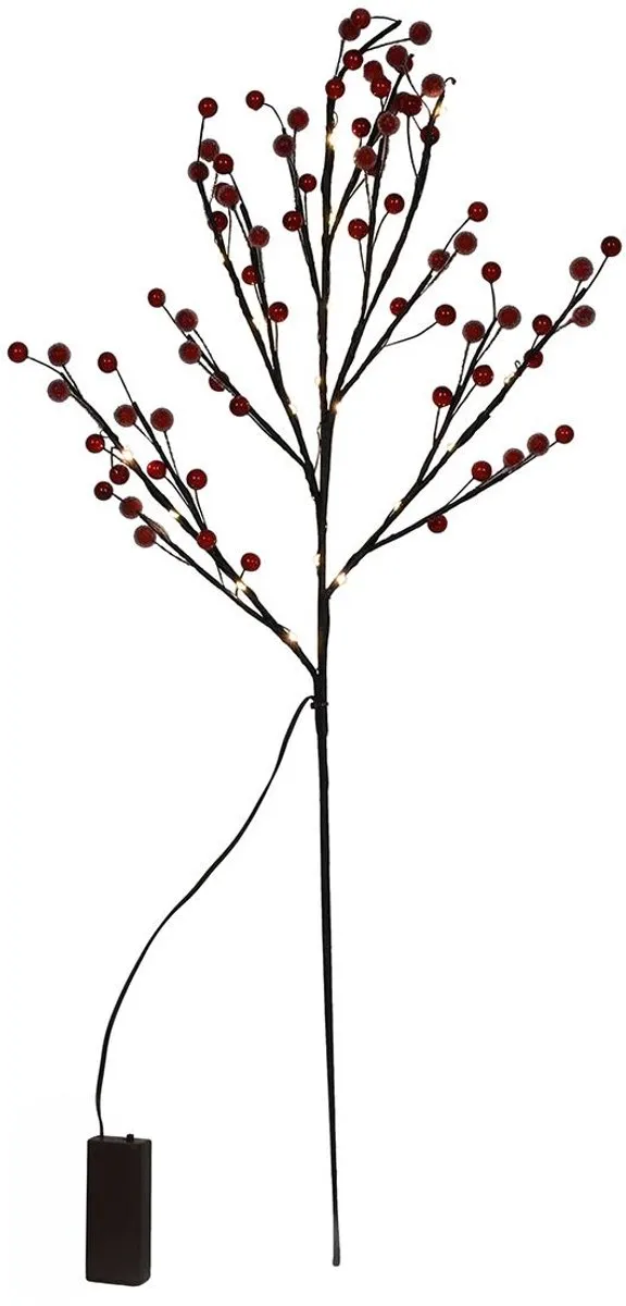 Svenska Living Kunsttak Frosted Berry 20LED 75cm