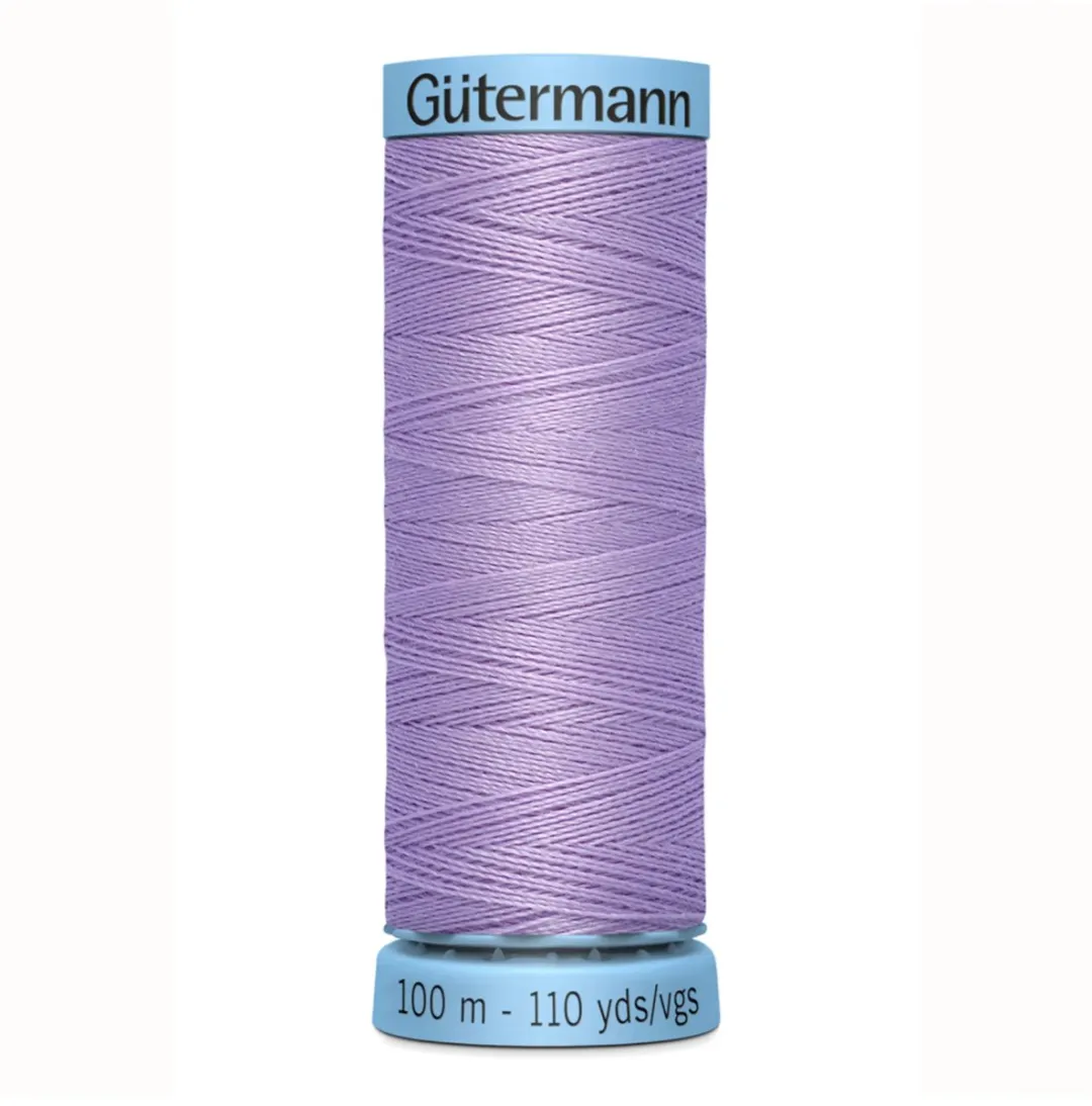 Gutermann Zijde Garen 158 - 100m - Zwart/Grijs/Wit