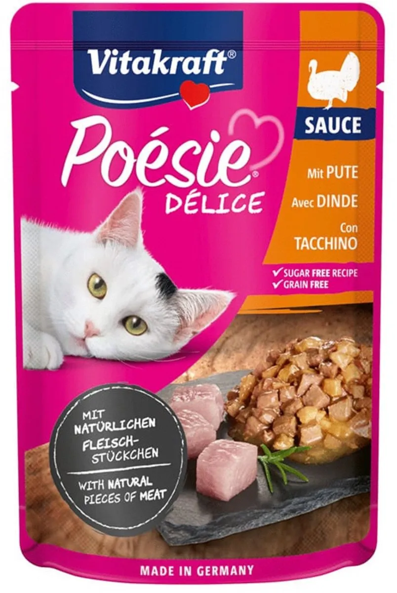 Vitakraft Poesie Delisauce Kalkoen 85g