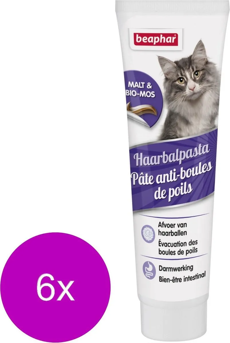 Beaphar Duomalt Pasta Kattensnack - 6 Tubes 100g