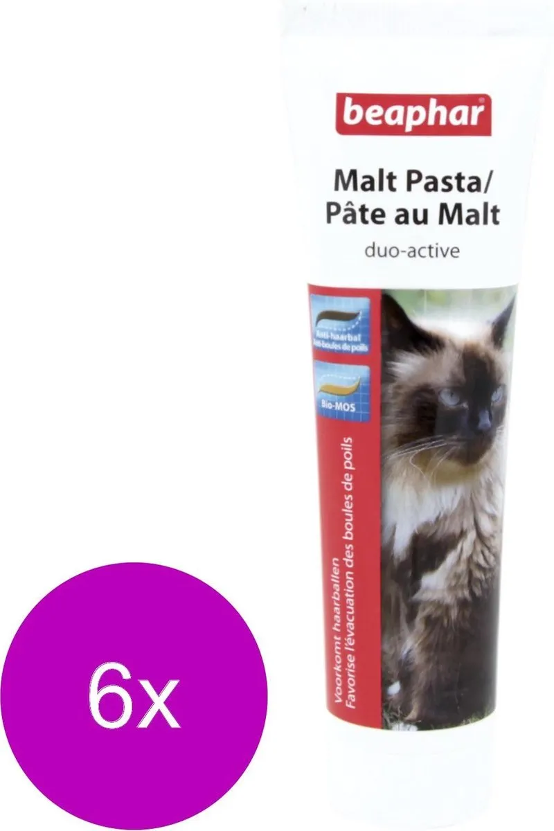 Beaphar Duomalt Pasta Kattensnack - 6 Tubes 100g