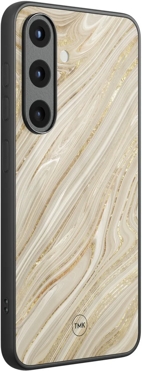 Casevibes Samsung Galaxy S25 Hoesje - Goud Marmer