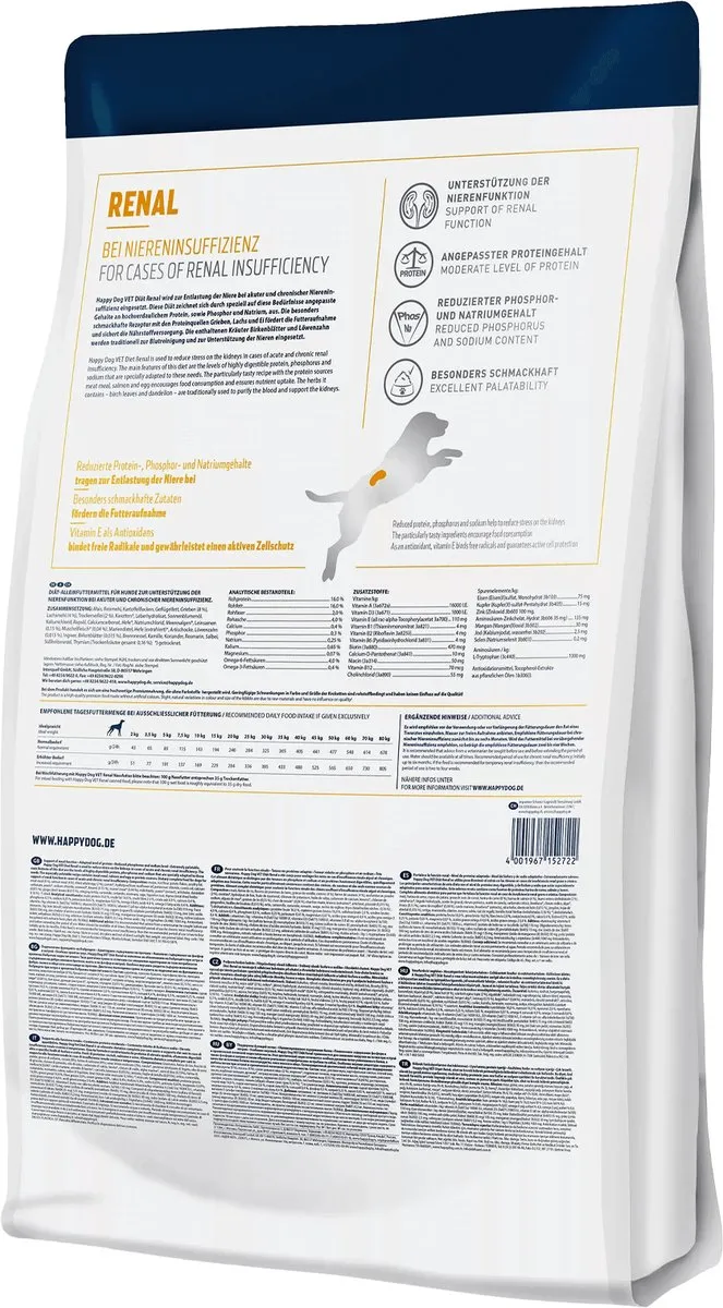 Happy Dog VET Renal Hondenvoer 12kg