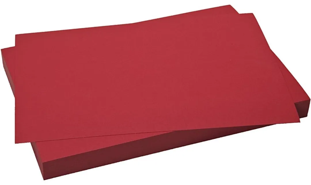 Creativ Company Folia Fotokarton 10 Vel - 300gr Rood - 50x70cm