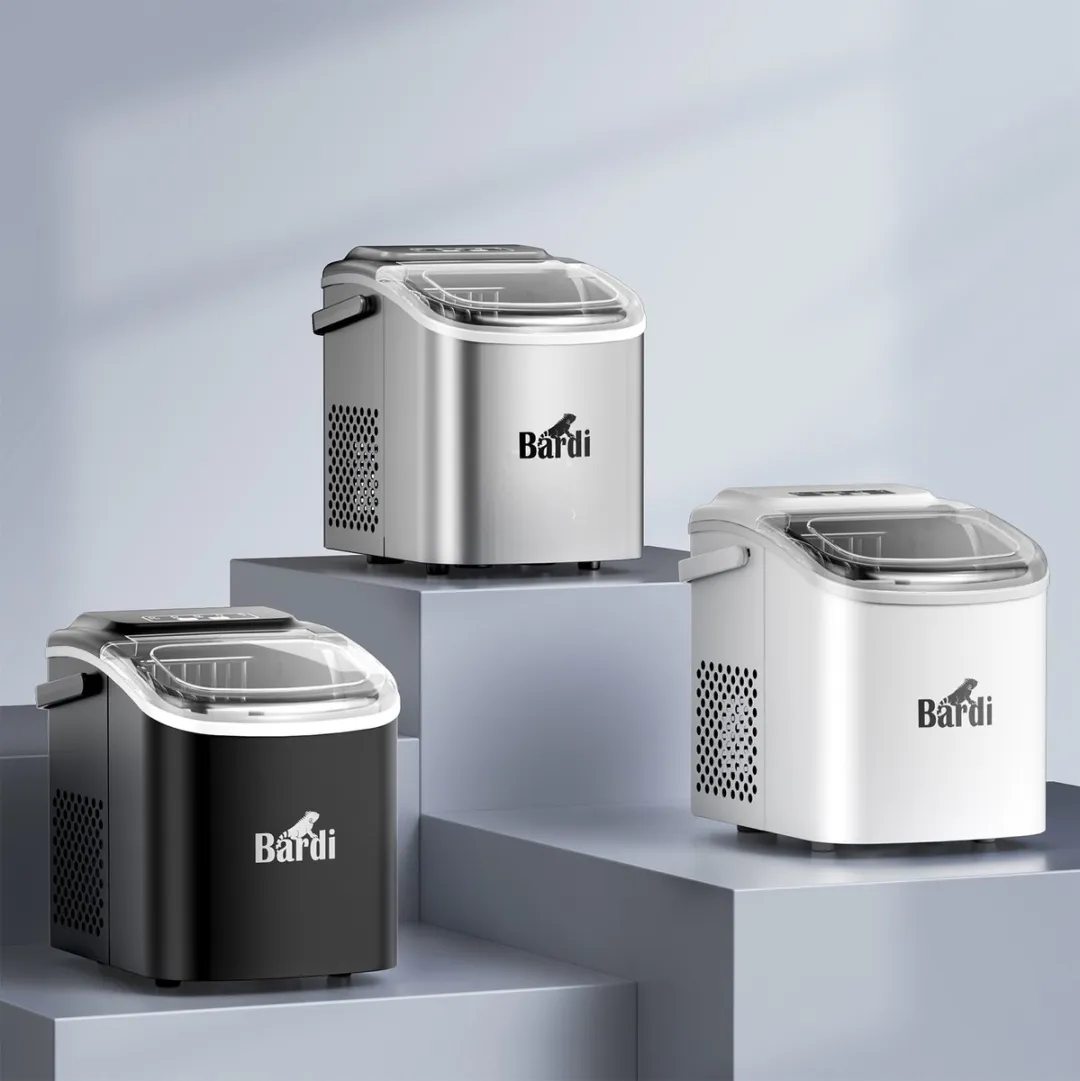 Bardi Deluxe IJsblokjesmachine 1.2L - 100W - Zwart