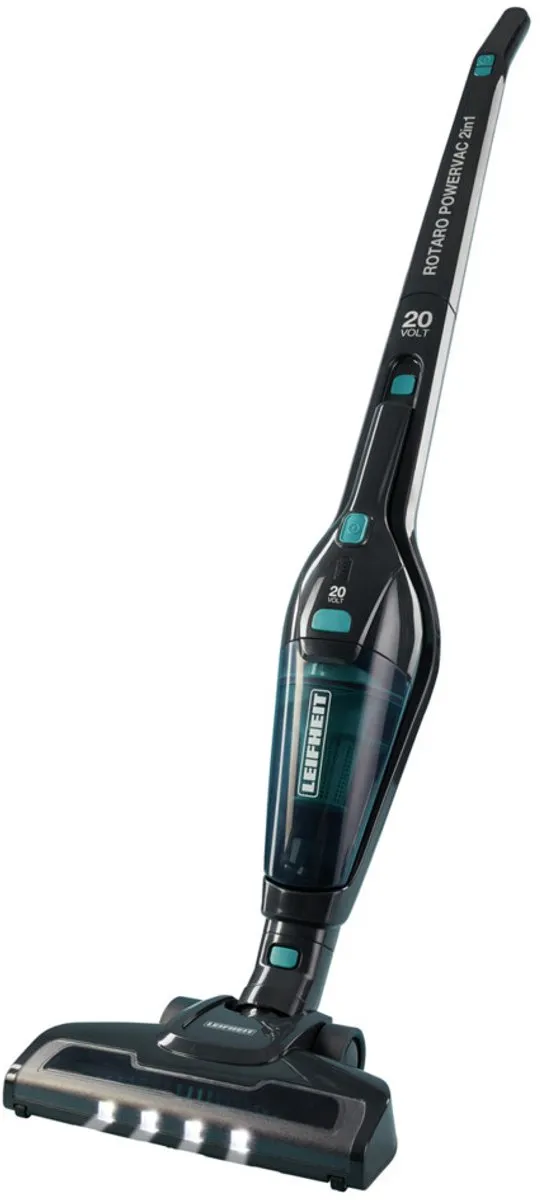 Leifheit Rotaro Powervac 2in1 steelstofzuiger - met kruimelzuiger - 20V