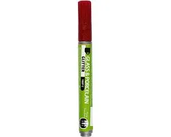 Creativ Company Glas- & Porseleinstiften Donkerrood 2-4mm Glitter